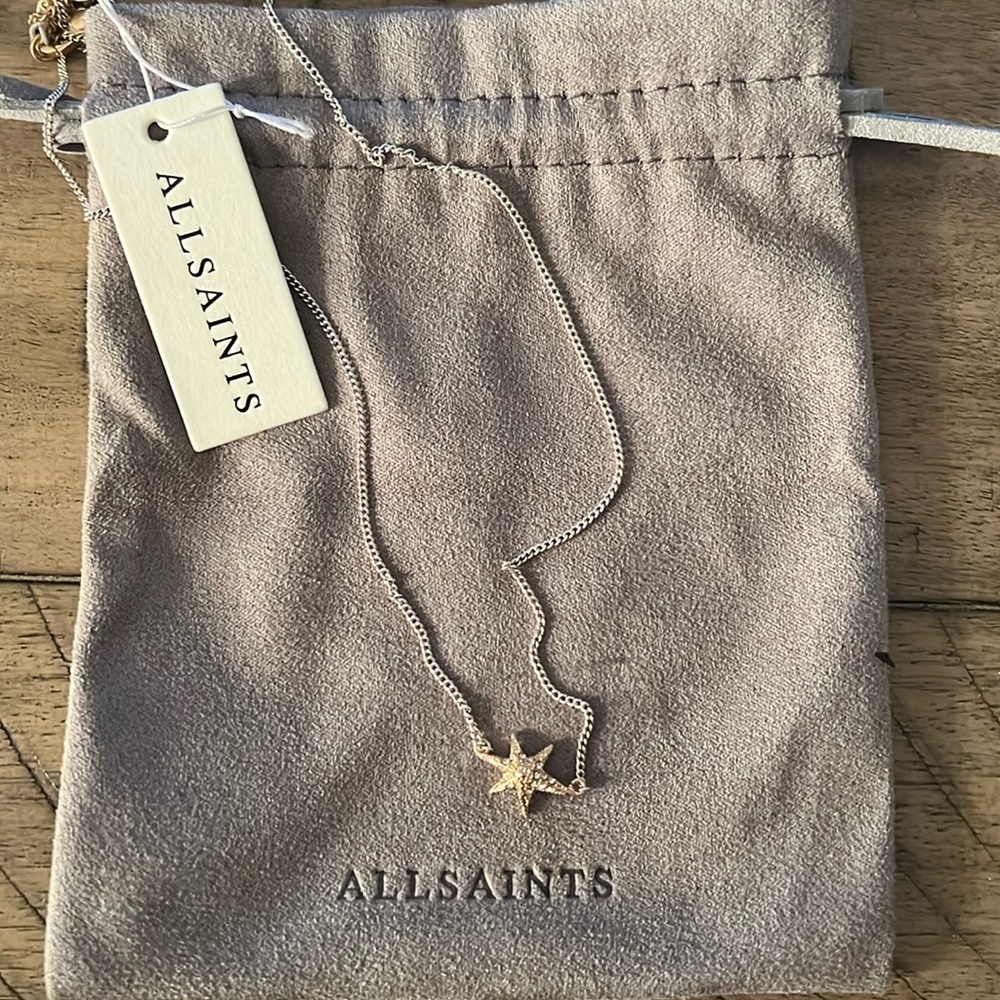 All Saints Star Pendent Necklace